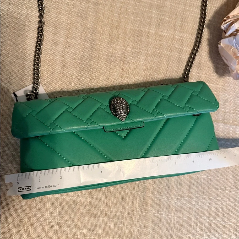 New - Kurt Geiger pale green Kensington long Shoulder/Crossbody Bag - Picture 13 of 15